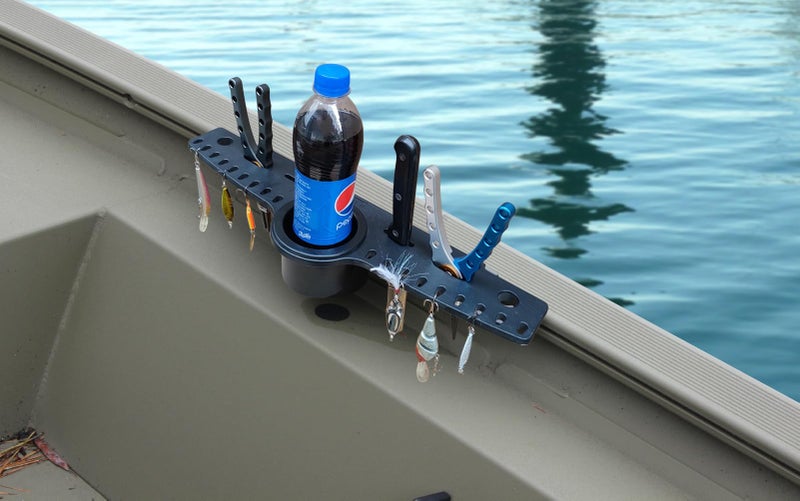 Brocraft Knife and Plier Holder Rig Rack for 90 Degree Boat Track System/Knife and Plier Holder Rig Holder for Versatrack Track/Lund Sport Track Tool Holder - Image 1
